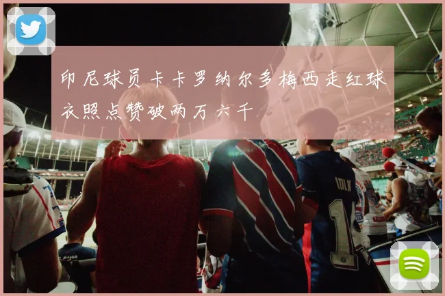 印尼球员卡卡罗纳尔多梅西走红球衣照点赞破两万六千